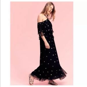 Rana Gill Mila Cold Shoulder Maxi Dress